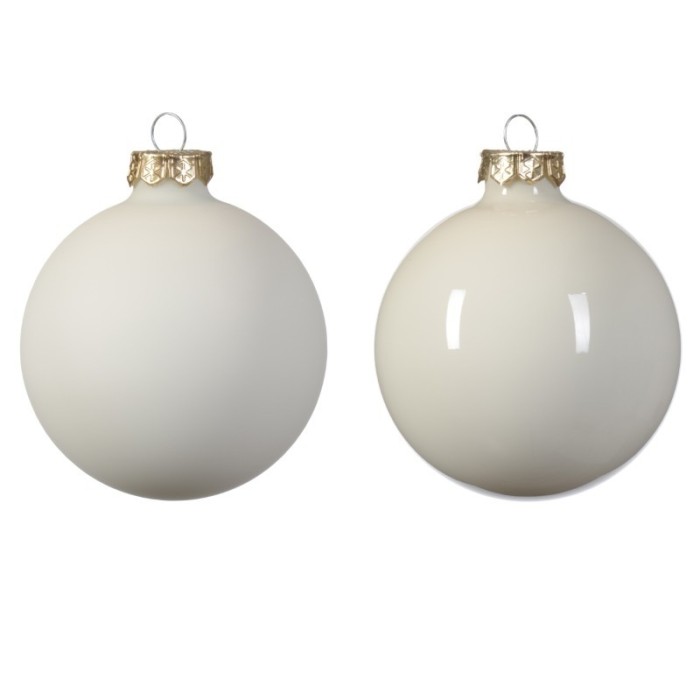 SFERA VETRO D.8CM. BIANCO MATT